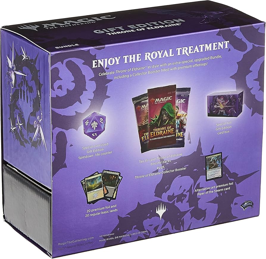Amazon.com: Magic The Gathering Throne of Eldraine Bundle Gift