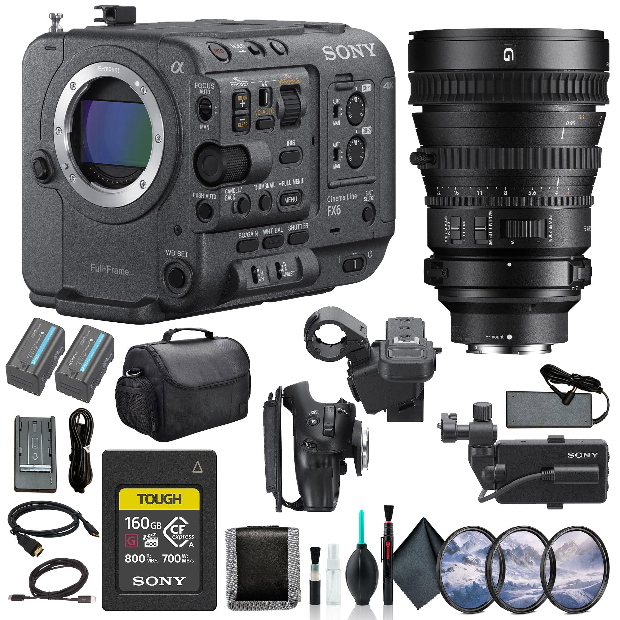 Amazon | Sony FX6フルフレームシネマカメラ本体のみ ILME-FX6V、Sony