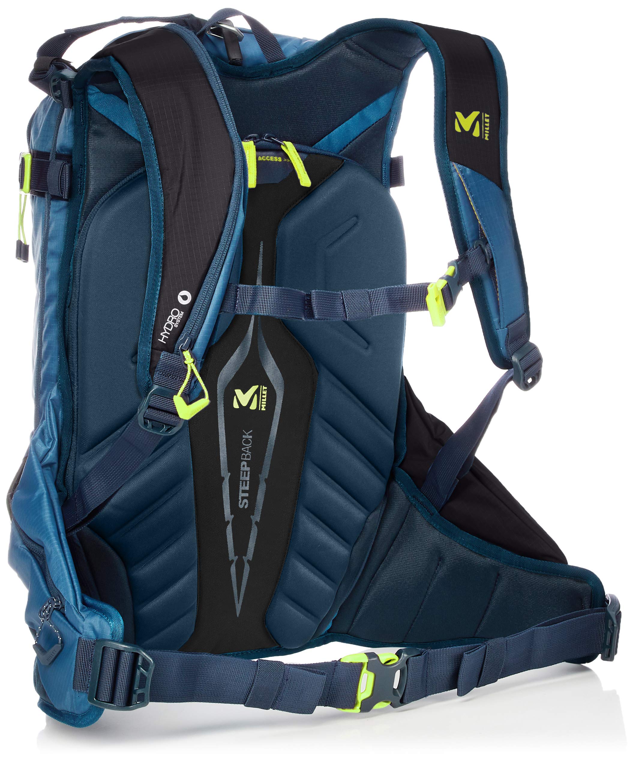 MILLET Steep Pro 27 Unisex Ski Backpack, One Size, Black/Blue: Buy