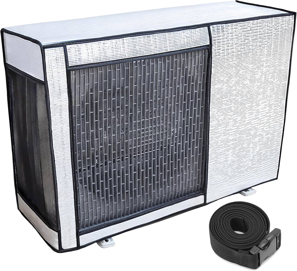 Amazon | KANIYAエアコン室外機カバー(86x56x33)室外機保護カバ アルミ