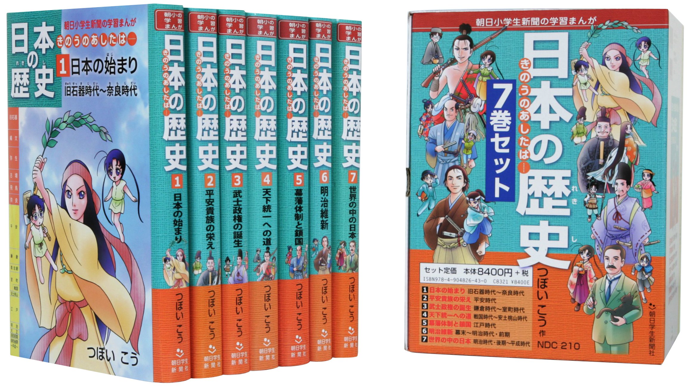 日本の歴史きのうのあしたは……(7巻セット) (朝日小学生新聞の学習