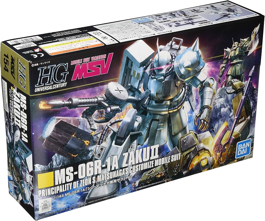 Amazon | HGUC 1/144 MS-06R-1A シン・マツナガ専用ザクII (MSV