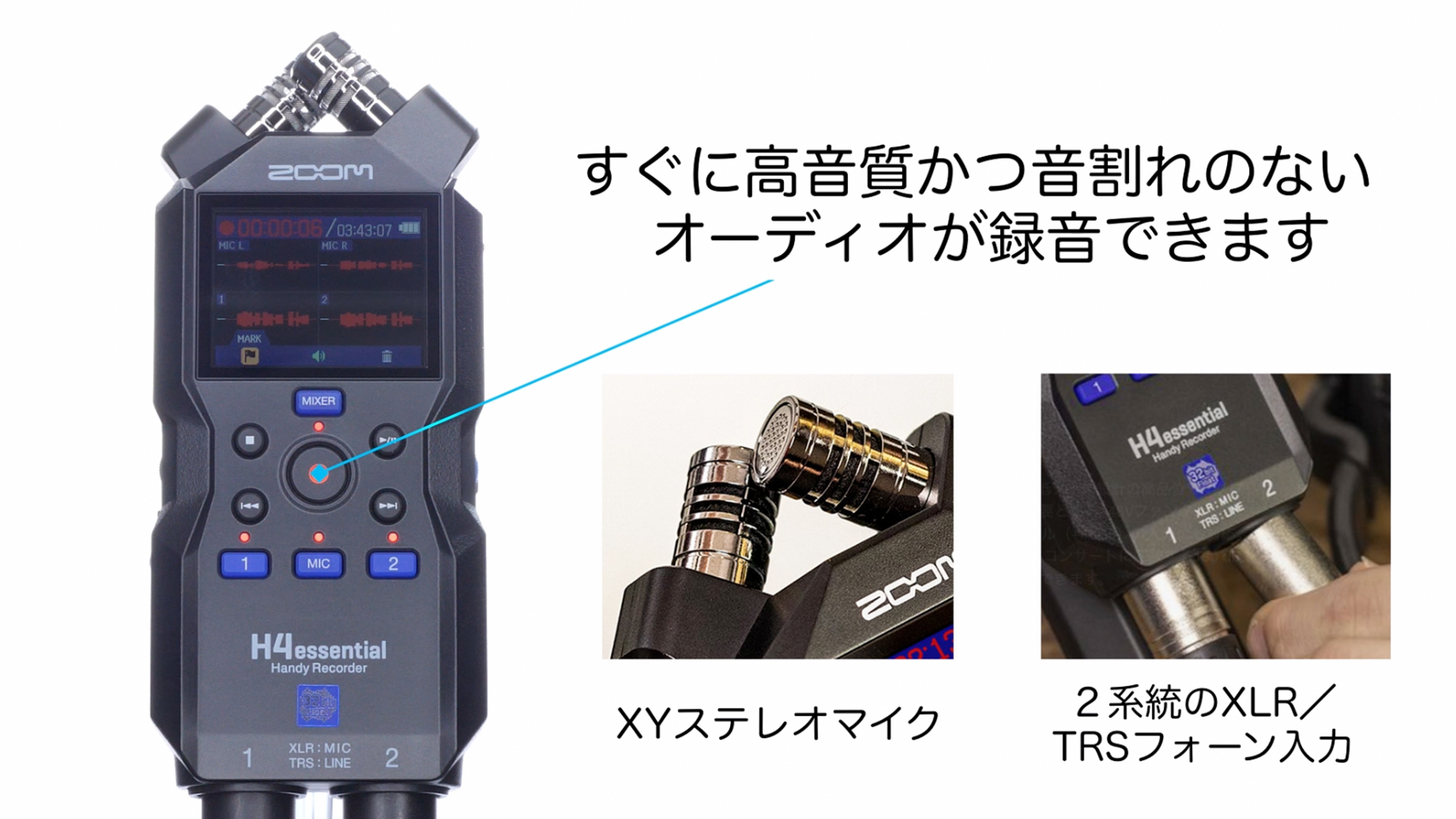 未使用品 ZOOM H4essential レコーダーとアクセサリーパック 未使用品