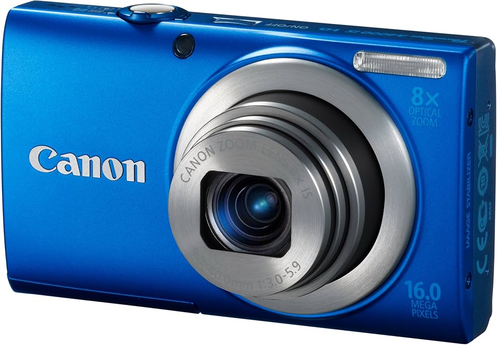 Amazon | Canon デジタルカメラ PowerShot A4000IS ブルー 1600万画素