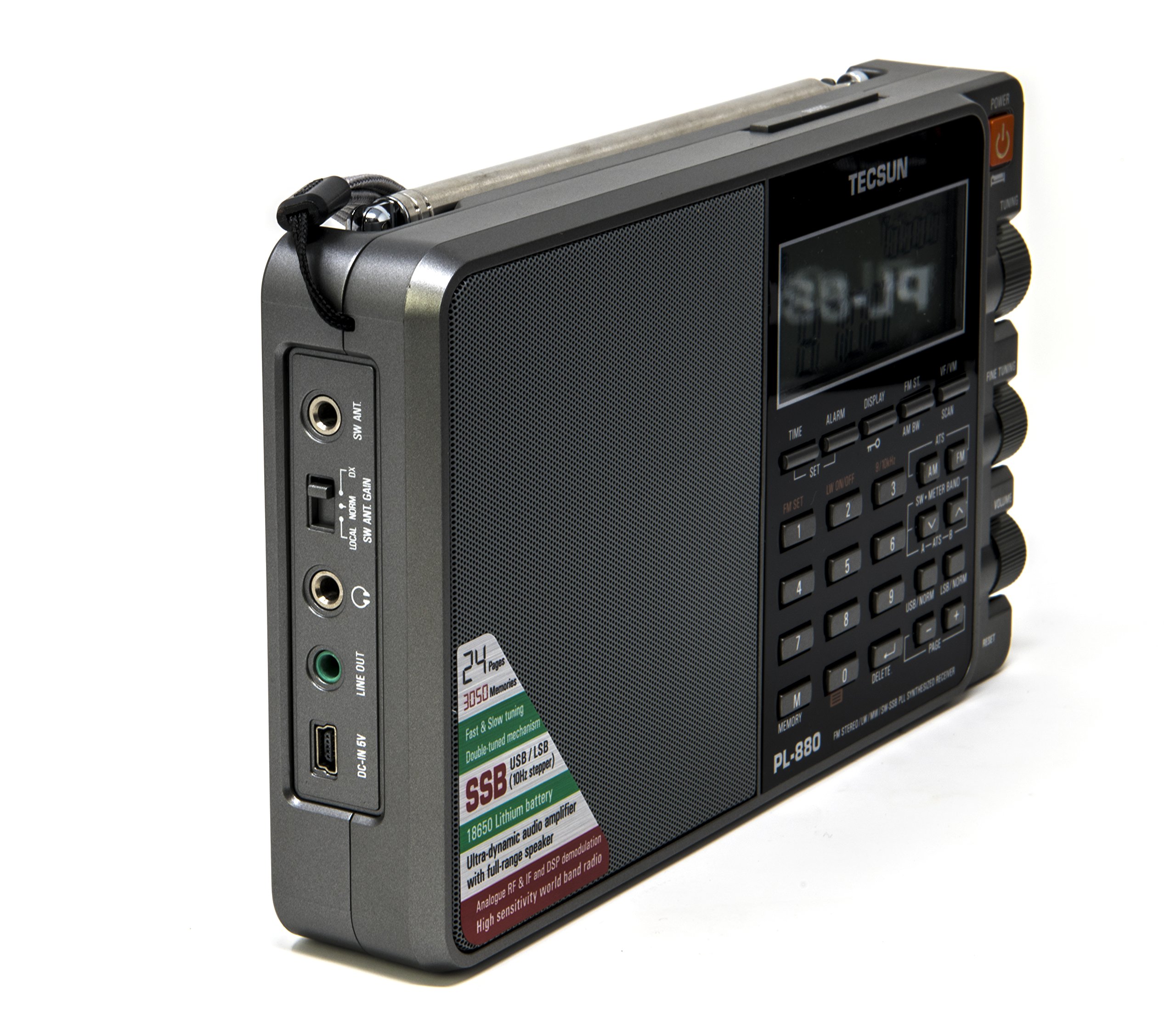 Amazon.co.jp: TECSUN短波ラジオPL-880 ホワイトカラー : 家電＆カメラ