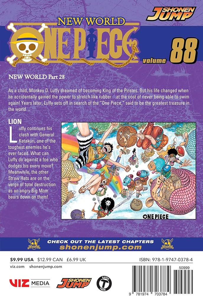 Amazon.com: One Piece, Vol. 88: 9781974703784: Oda, Eiichiro: Books