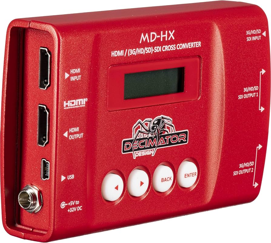 Amazon | Decimator MD-HX HDMI and SDI Cross Converter with Scaling
