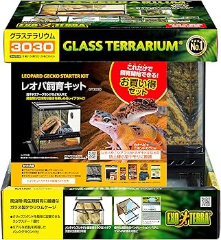 Amazon | GEX EXOTERRA レオパ飼育キット GT3030 爬虫類用ガラスケージ