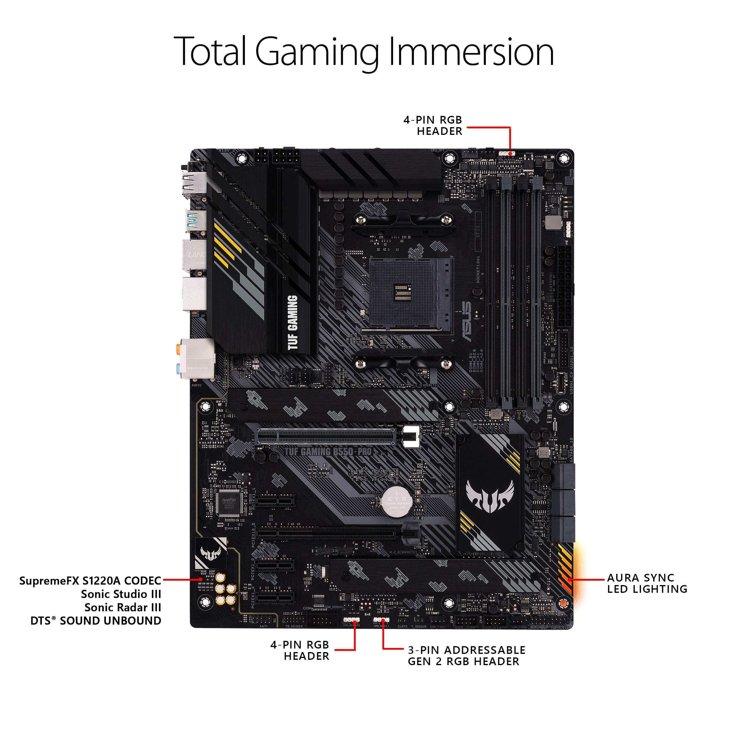 Amazon | ASUS TUF Gaming B550-PRO AMD AM4(Ryzen 5000/3000) ATX