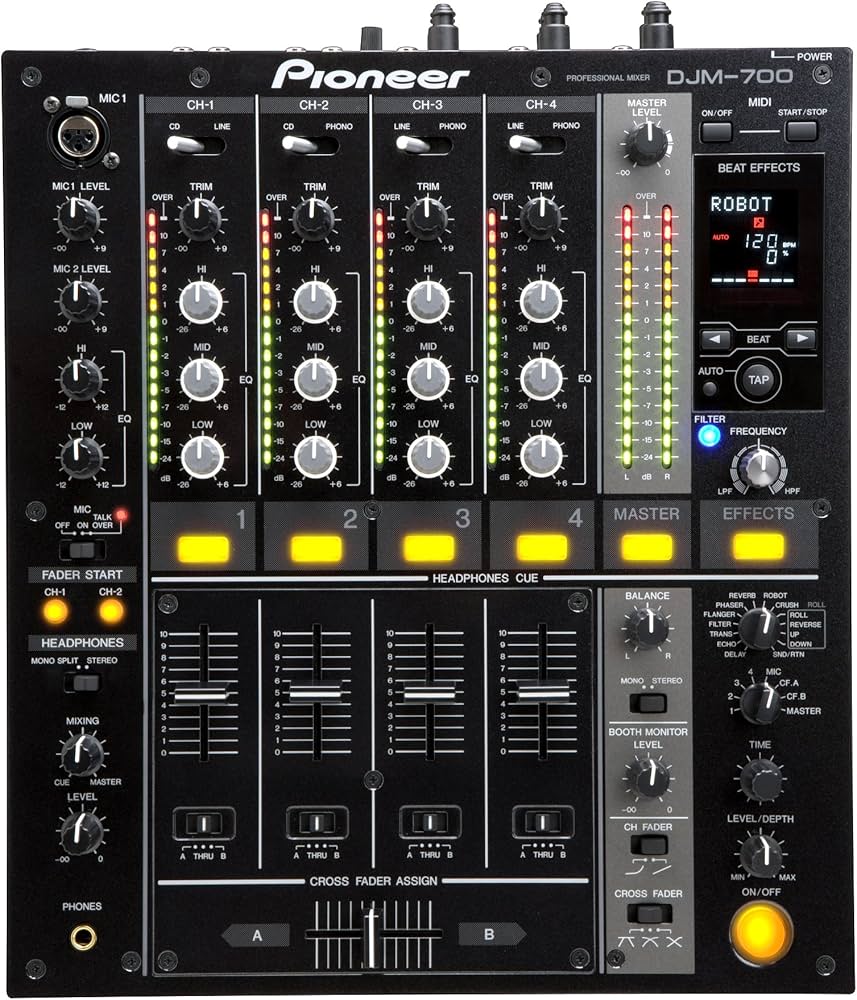 Pioneer DJM-700-K 4 Kanal Mittelklasse Mixer, schwarz : Amazon.de