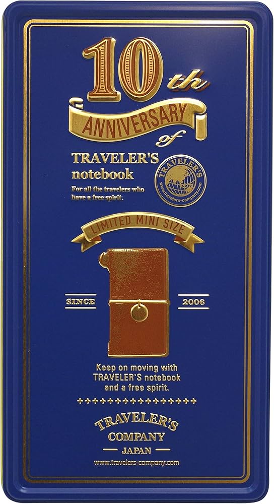 Amazon.co.jp: トラベラーズノート Traveler's notebook 10周年缶