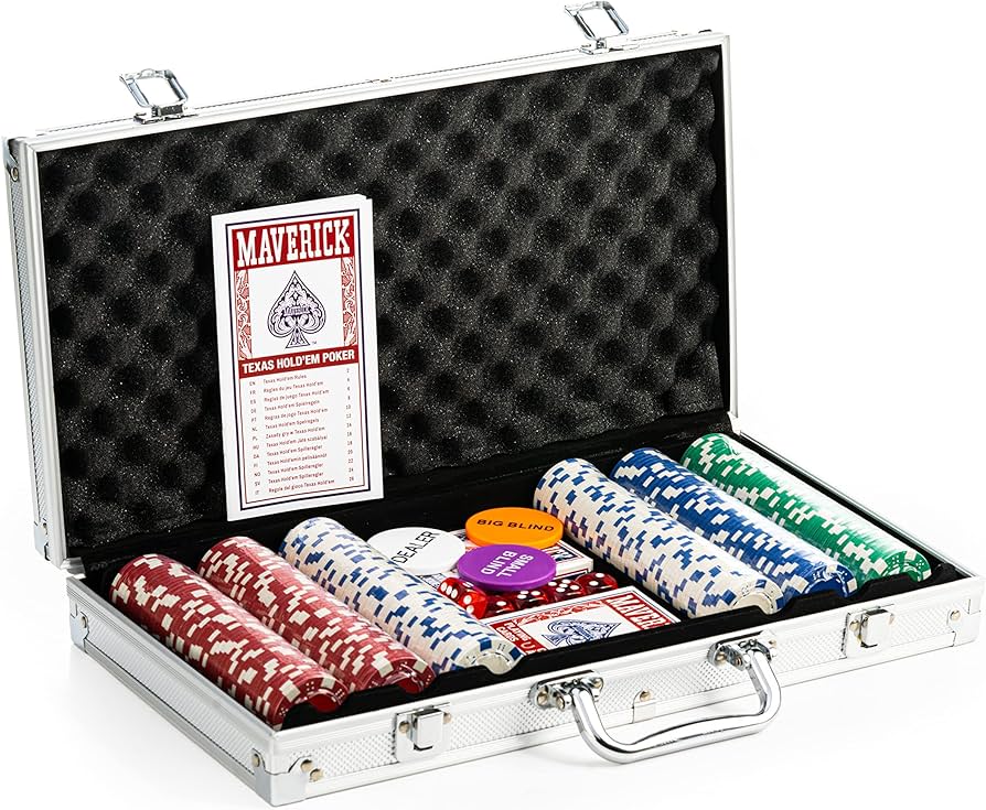 Amazon.com: Maverick Texas Hold 'Em Poker Set with Aluminum Case