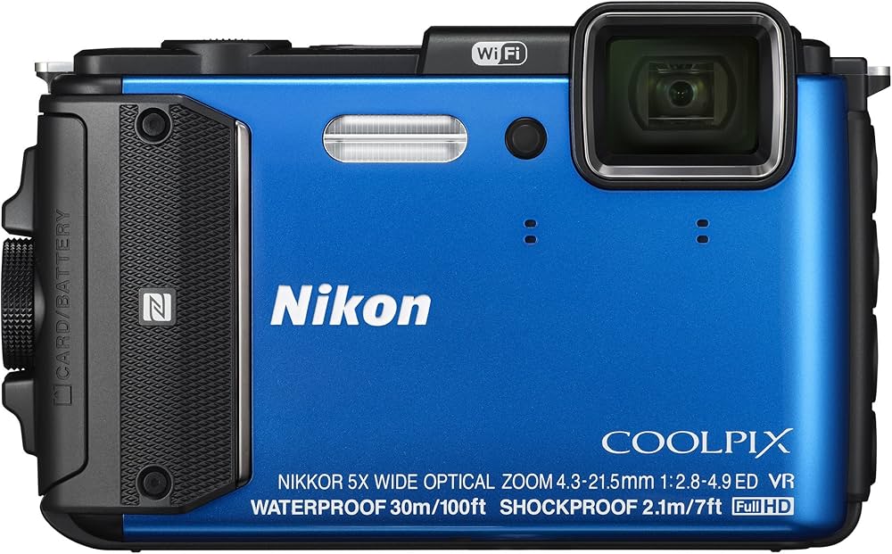 Amazon | Nikon デジタルカメラ COOLPIX AW130 ブルー | コンパクト 通販