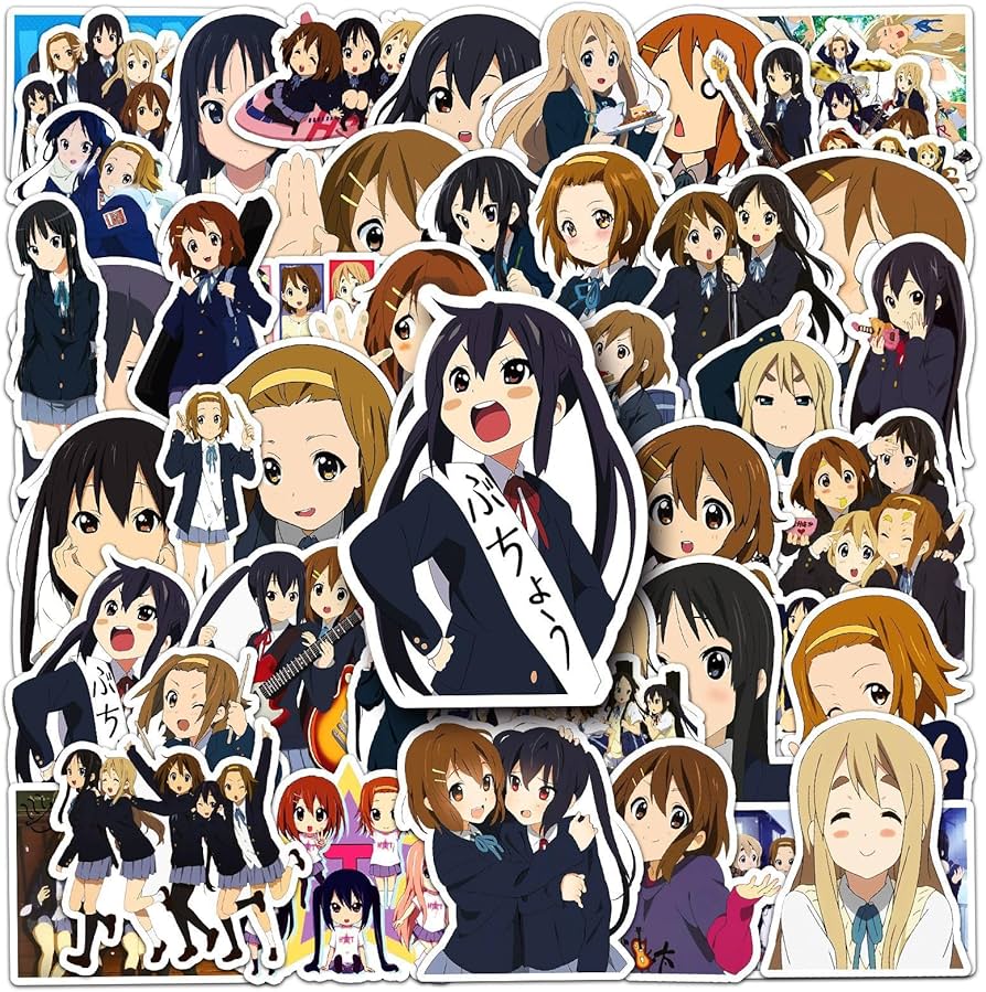 Amazon.co.jp: けいおん！ 人気アニメステッカーセット50枚：平沢唯