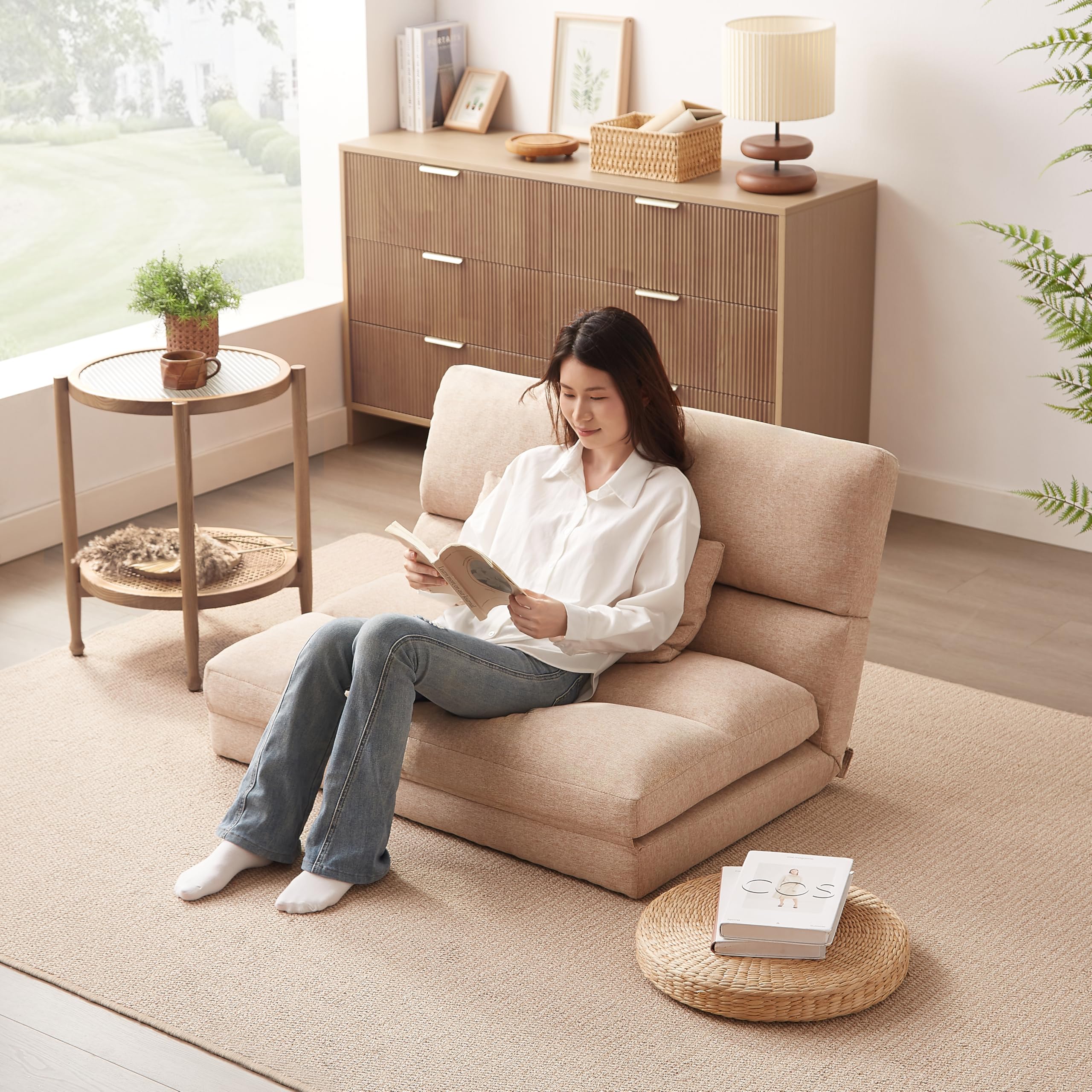 uezou555】ベージュ 1人掛けソファ uezou555】ベージュ 1人掛けソファ