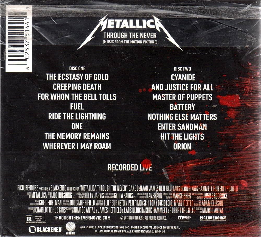 METALLICA - Metallica Through the Never: Deluxe Digipak - Amazon