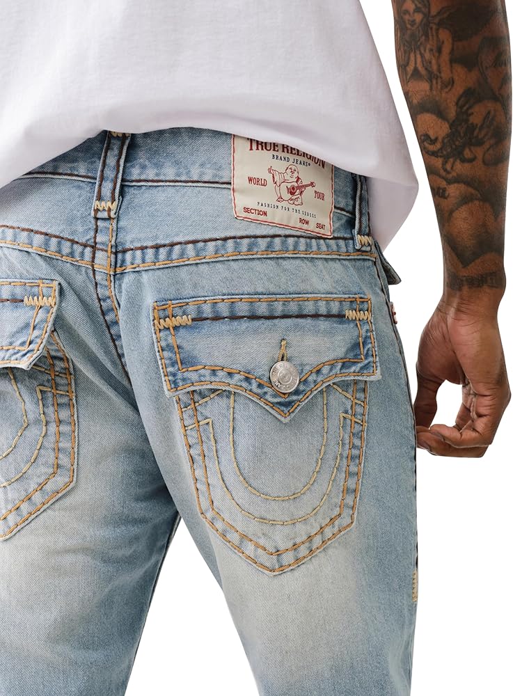True Religion Men's Joey Super T Flap Twisted Seam 1/2