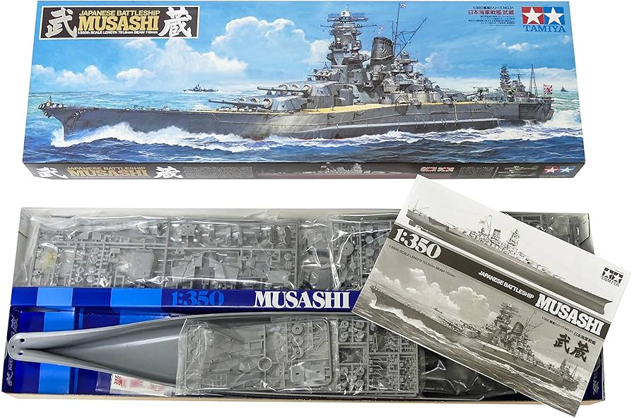 Amazon.com: Tamiya Models Japanese Musashi Battleship : Arts