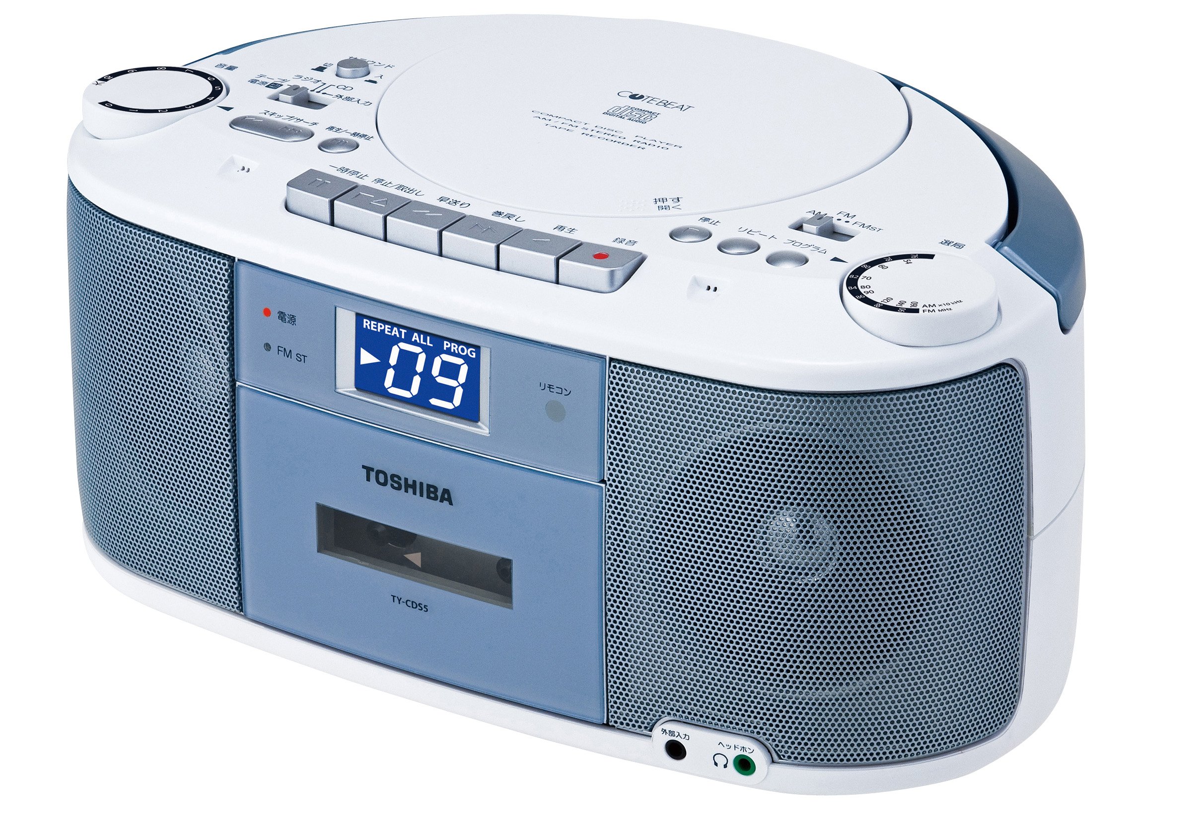 Amazon.co.jp: TOSHIBA CDラジオカセットレコーダー CUTEBEAT ブルー