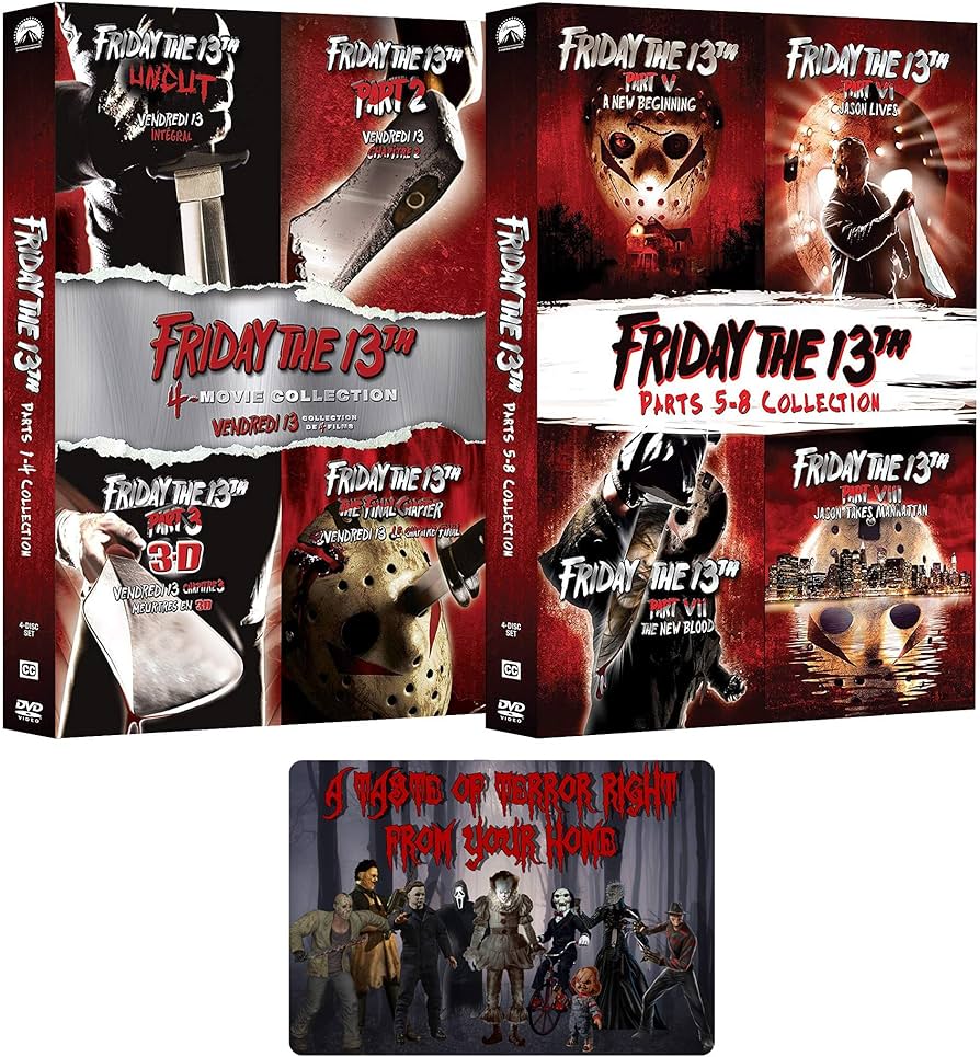 Amazon.com: Friday the 13th: Movies 1-8 Complete Deluxe Edition