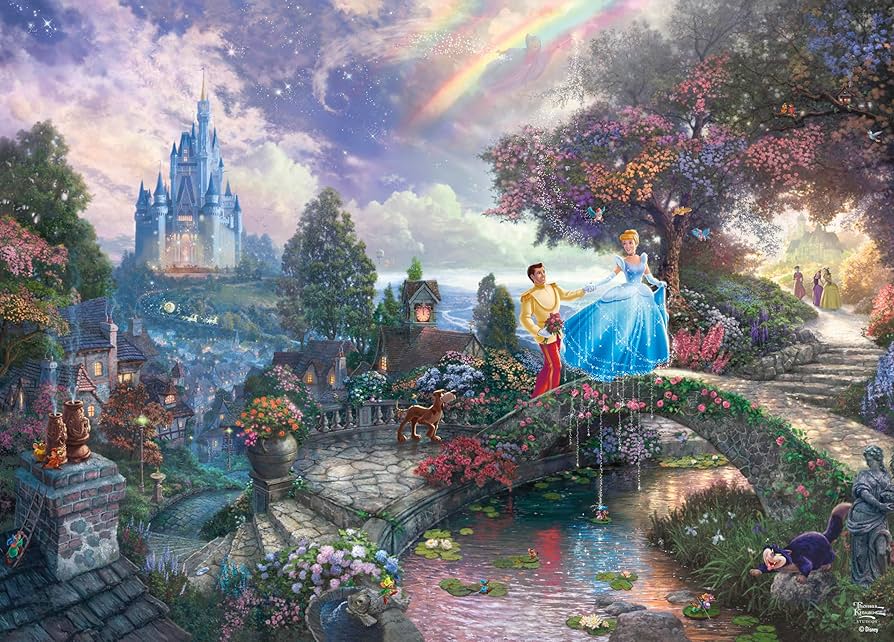 トーマス キンケード 絵画 TEACUP COTTAGE 保証書付き 1996年 トーマス