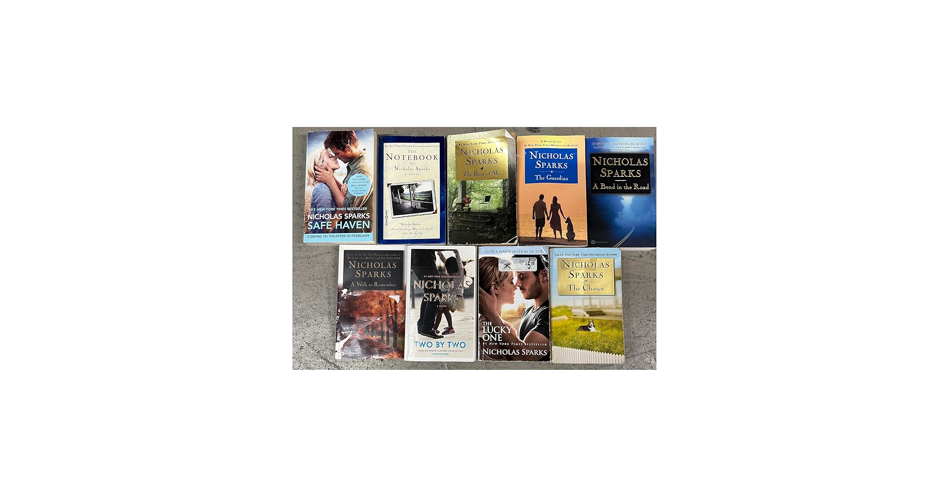 Nicholas Sparks Paperback Collection 9 Novel Set: Nicholas Sparks