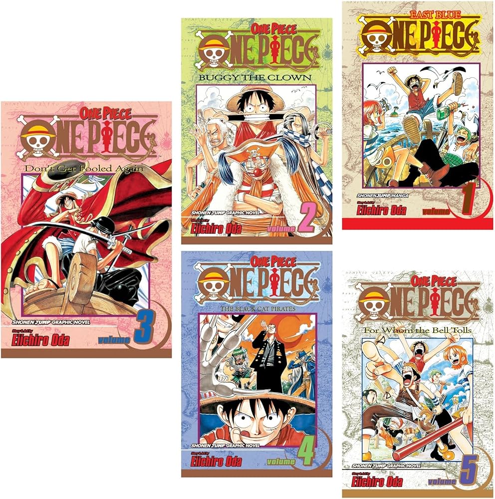 One Piece 1 - Vol 1 - 5 Collection Set : East Blue and Baroque