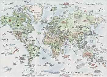 Amazon | A2PLAY 大人のための難しい世界地図パズル1000ピース