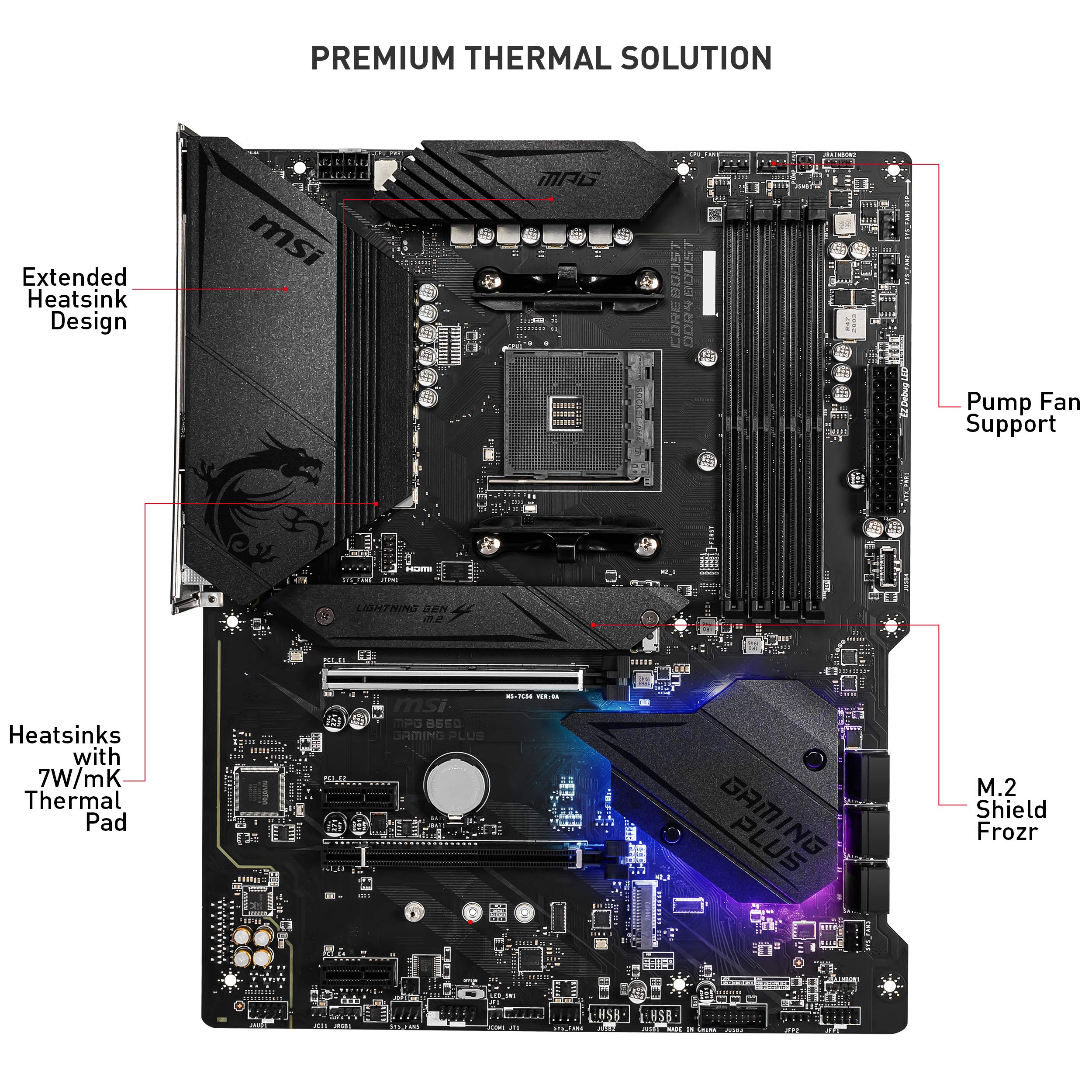 Amazon.com: MSI MPG B550 Gaming Plus Gaming Motherboard (AMD Ryzen