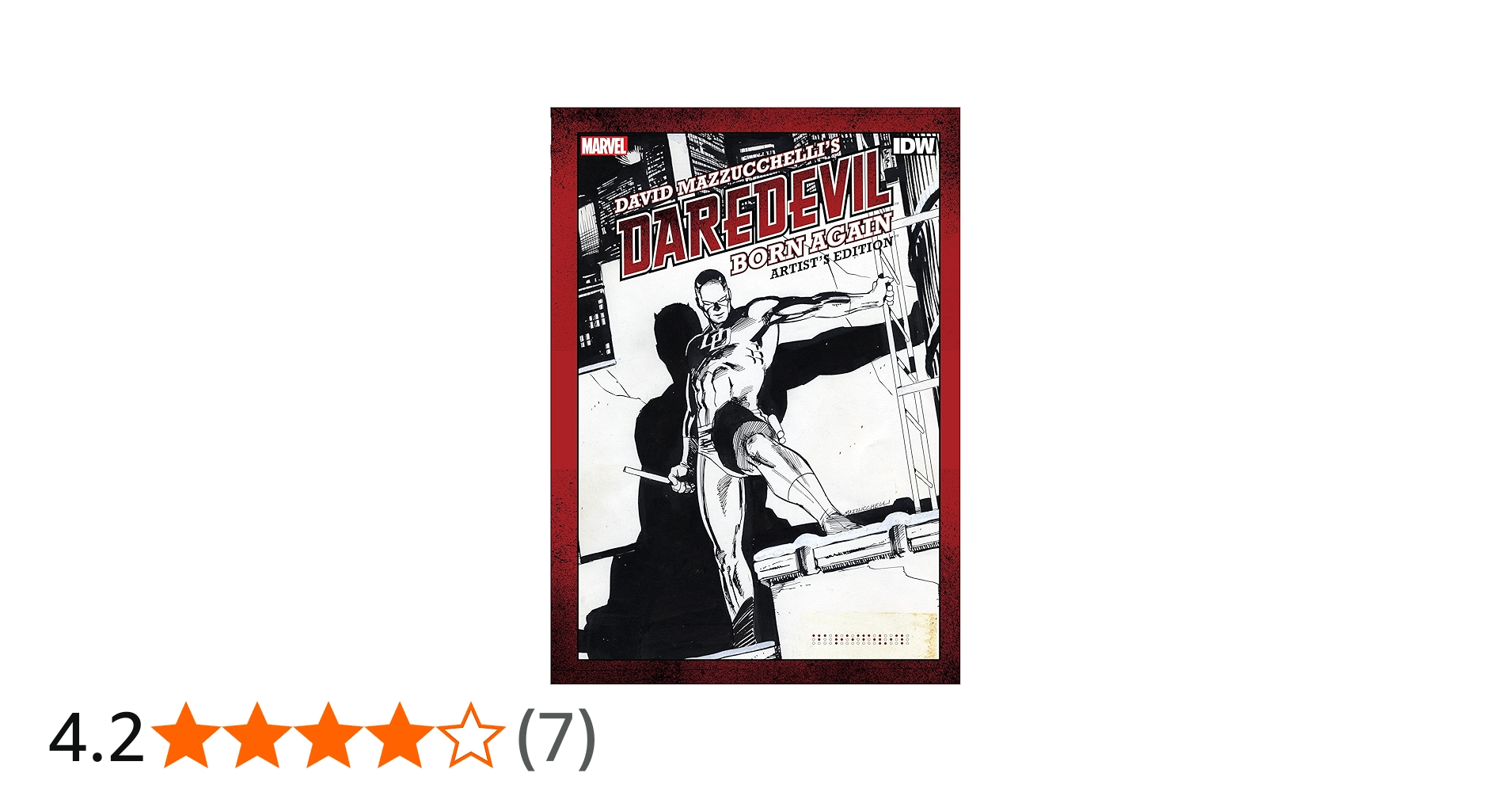 Amazon | David Mazzucchelli's Daredevil Born Again Artist's