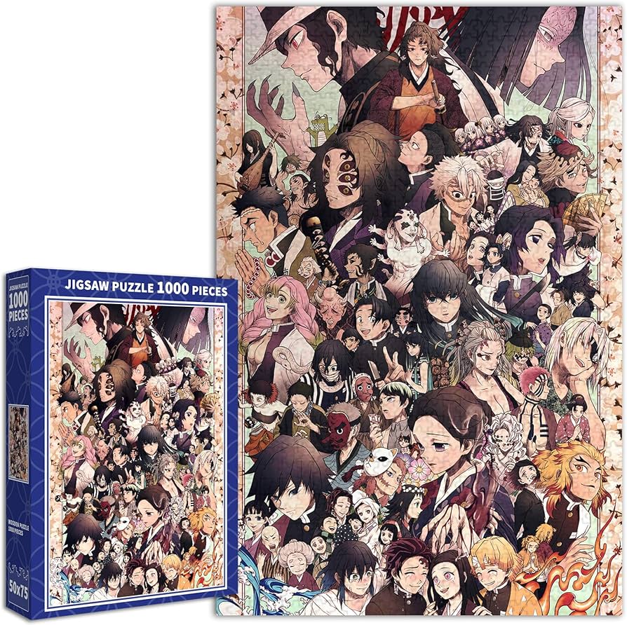 Amazon | 鬼滅の刃 パズル 1000ピース 全てキャラクタ 全员 集合 鬼滅