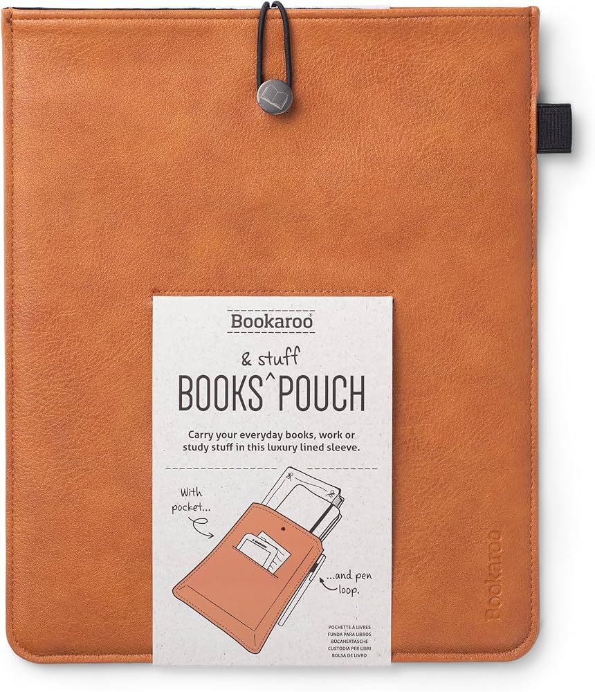 Bookaroo Book & Stuff Pouch Brown: If USA: 5035393433017: Amazon