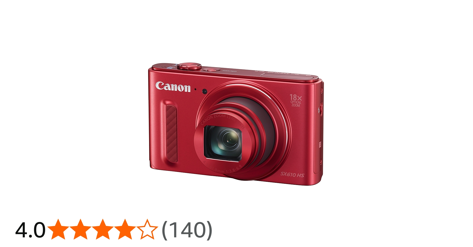 Amazon | Canon デジタルカメラ PowerShot SX610 HS レッド 光学18倍