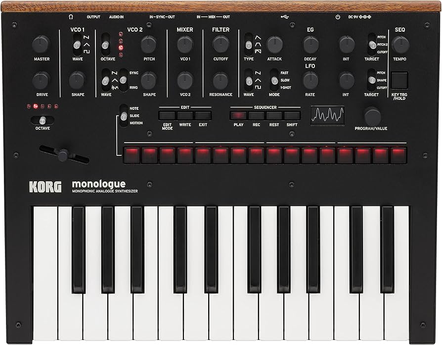 Amazon.com: Korg Monologue Monophonic Analog Synthesizer - Black