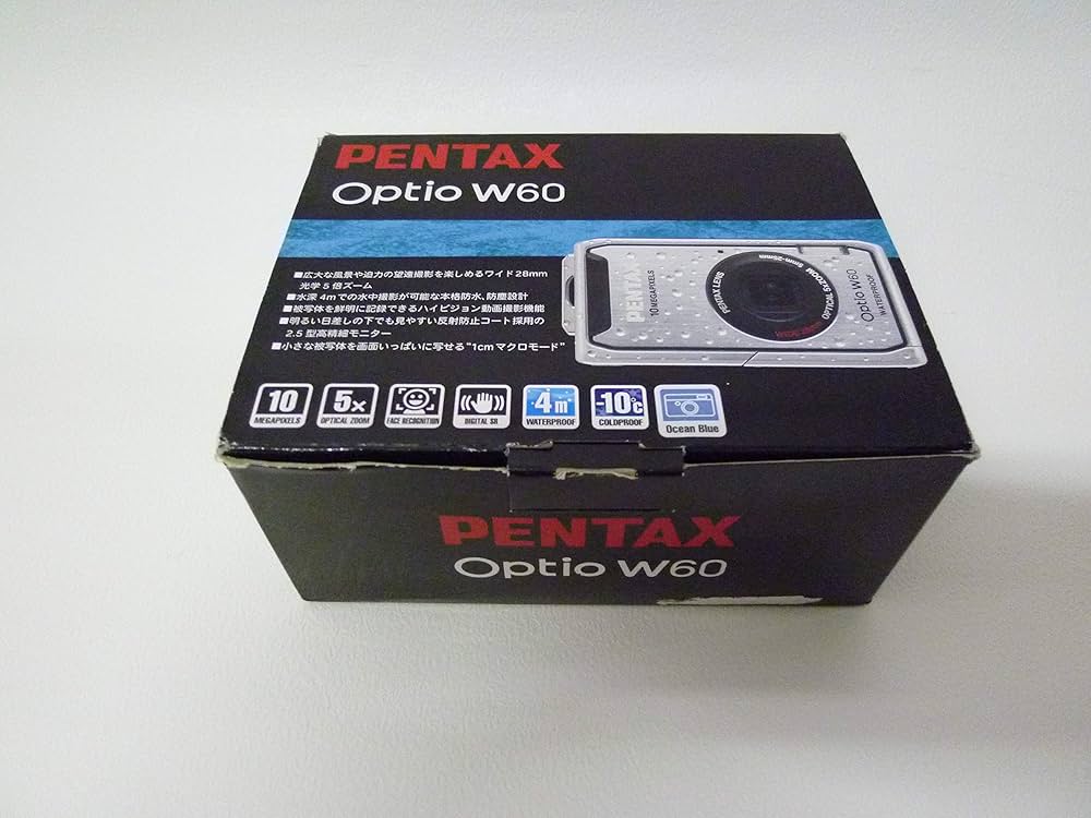 Amazon | PENTAX デジタルカメラ OPTIO (オプティオ) W60 オーシャン