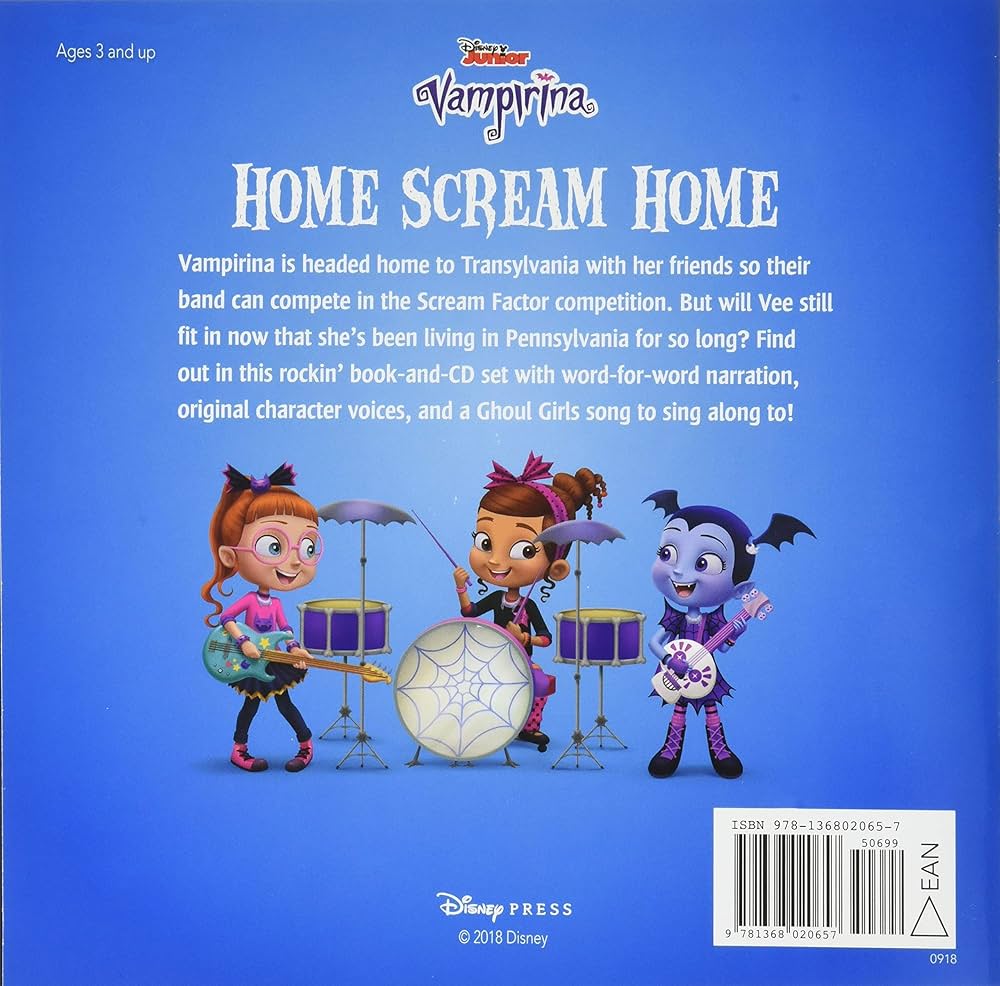 Amazon.com: Vampirina Home Scream Home: Read-Along Storybook and
