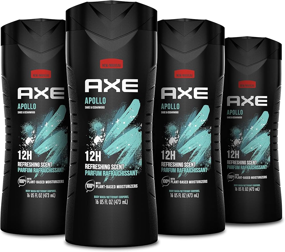 Amazon.com : AXE Body Wash Apollo 4 Count for Long Lasting