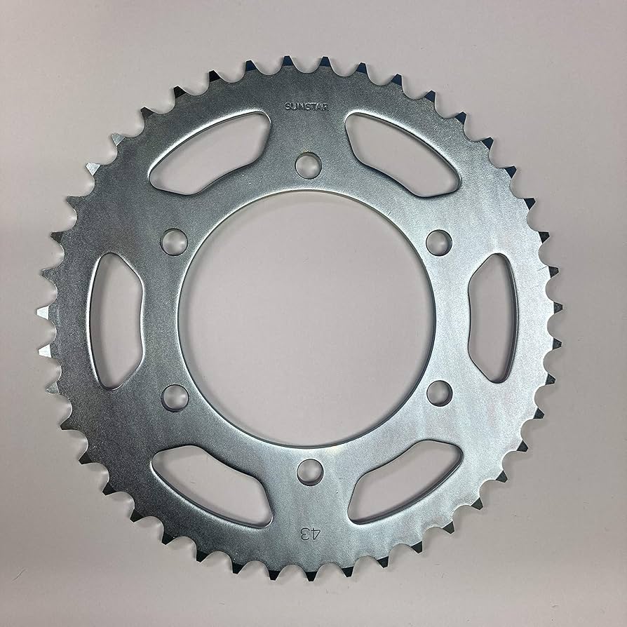 Amazon.co.jp: Sunstar rear sprocket steel 520-43T Ninja250 JK-102