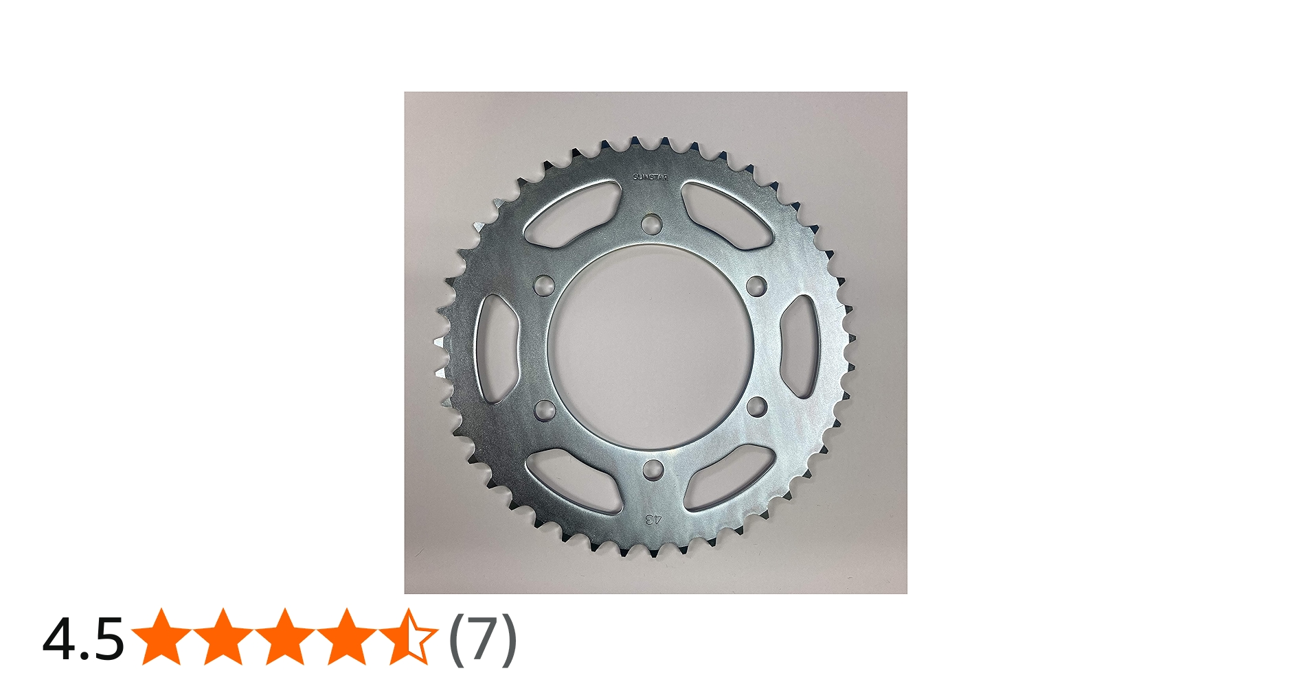 Amazon | サンスター(SUNSTAR) リアスプロケット スチール 520-43T