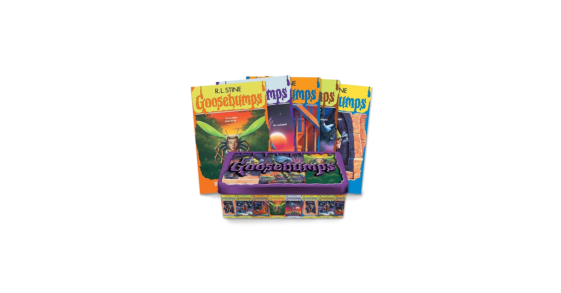Amazon.com: Goosebumps 25th Anniversary Retro Set: 9781338149081