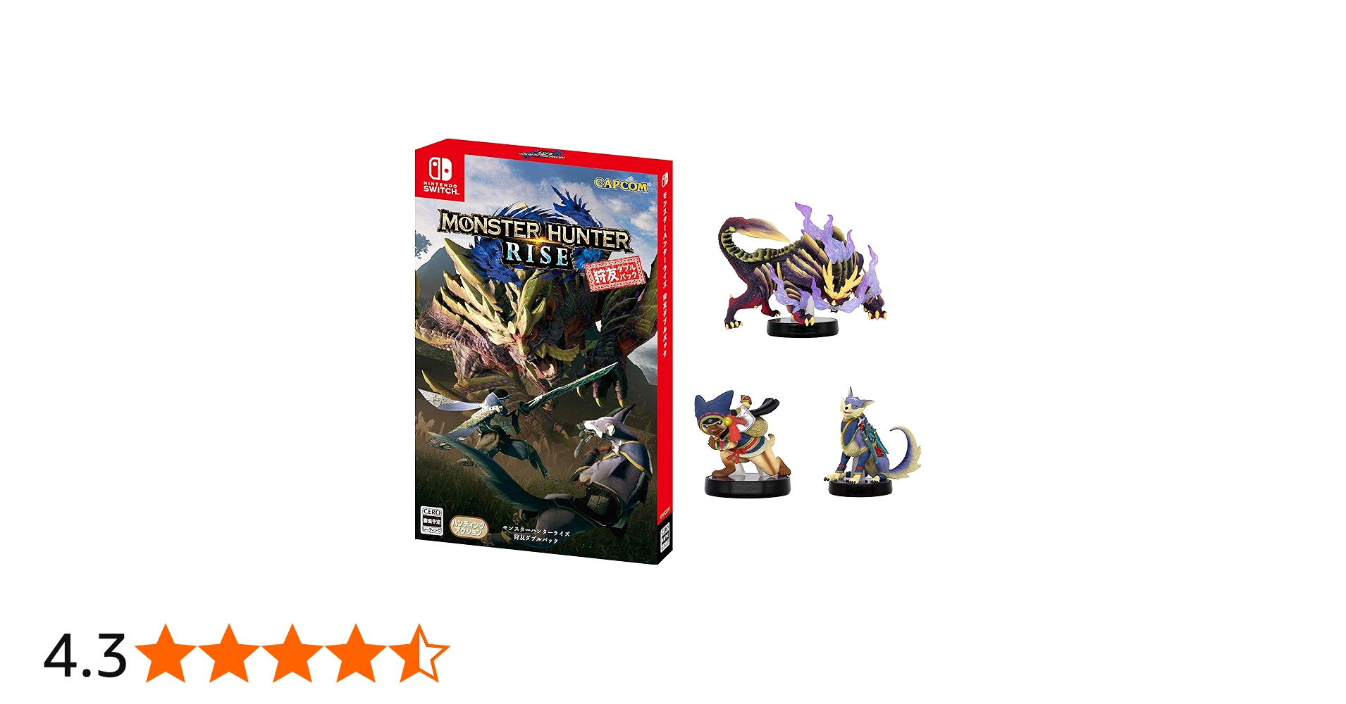 Amazon.co.jp: モンスターハンターライズ 狩友ダブルパック -Switch+