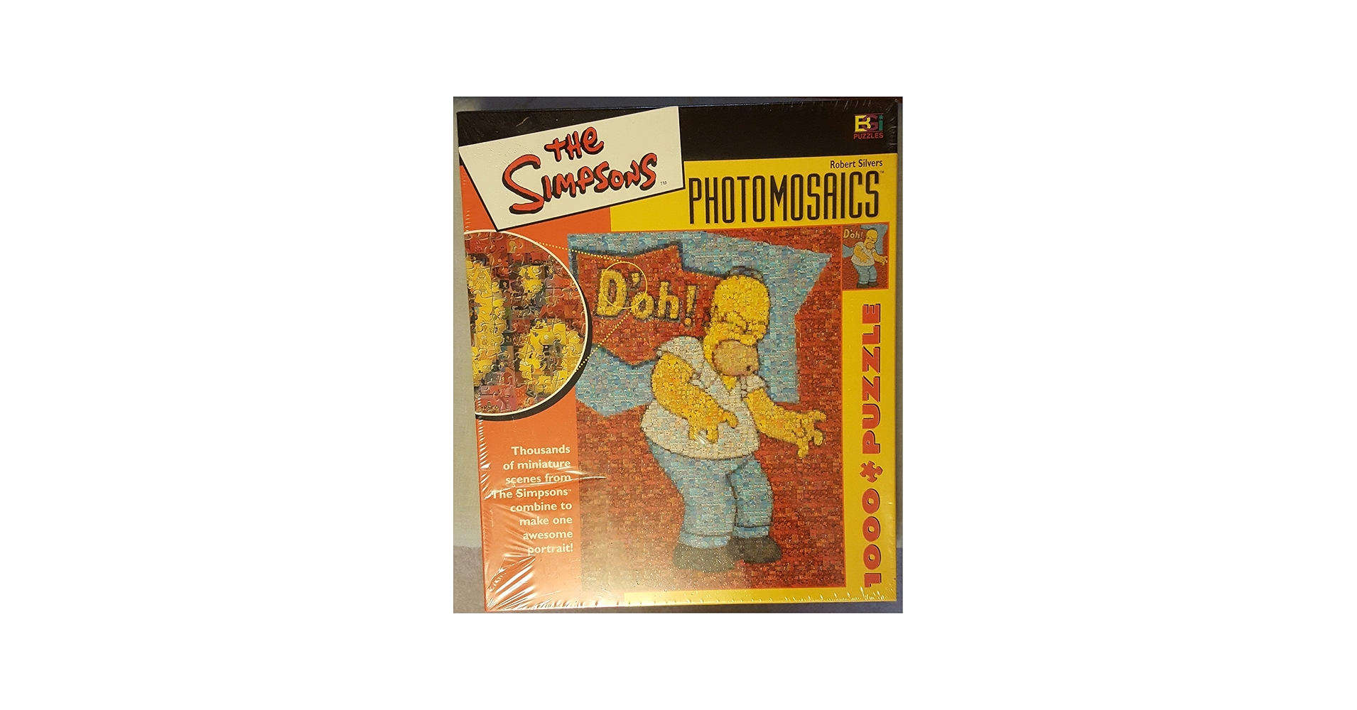 Amazon.com: The Simpsons Photomosaics 1000 Piece Puzzle Homer D'oh