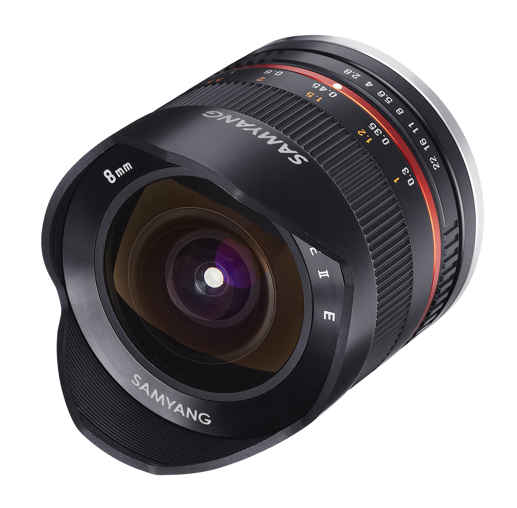 Amazon.com : Samyang 8mm F2.8 UMC Fisheye II (Black) Lens for Fuji