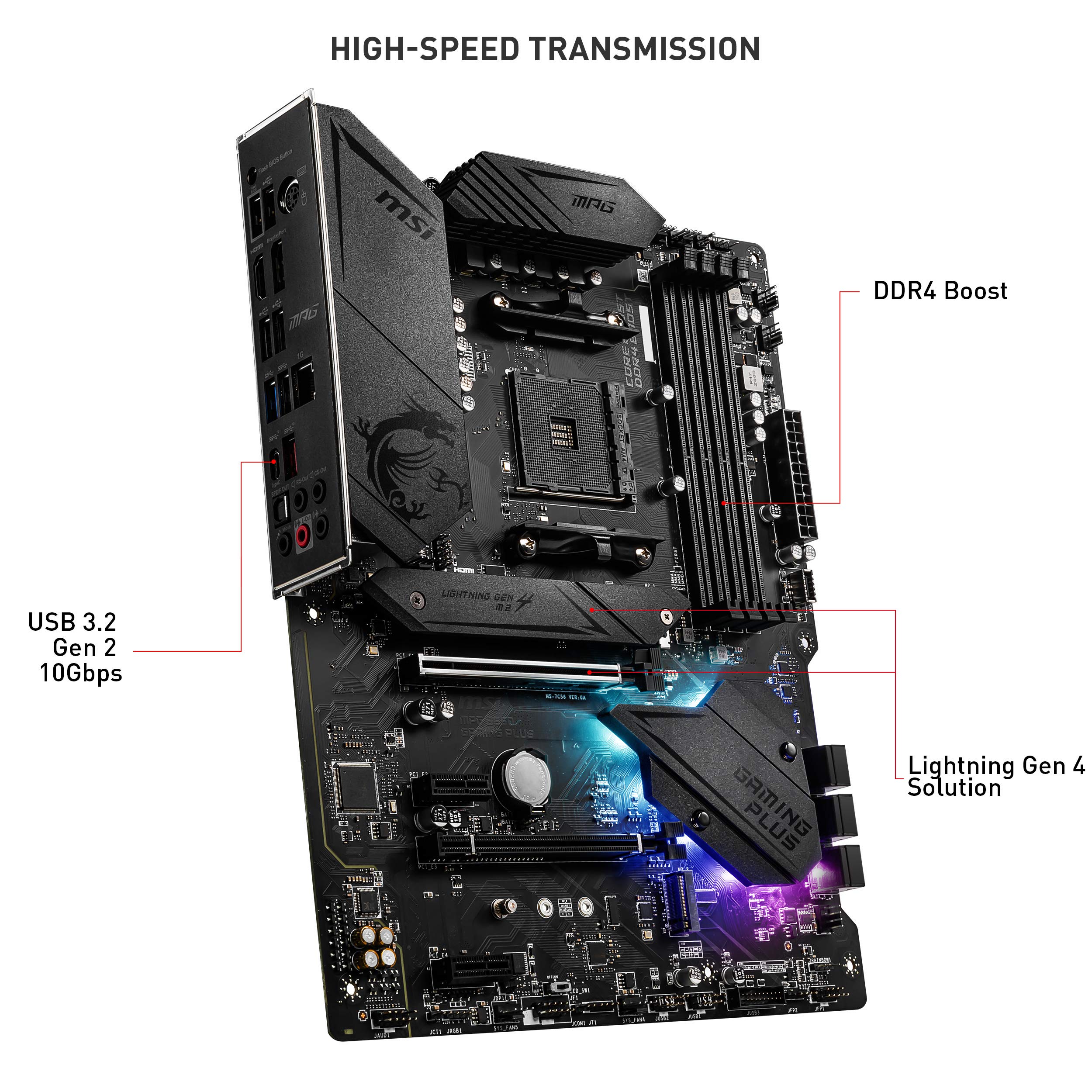 Amazon.com: MSI MPG B550 Gaming Plus Gaming Motherboard (AMD Ryzen