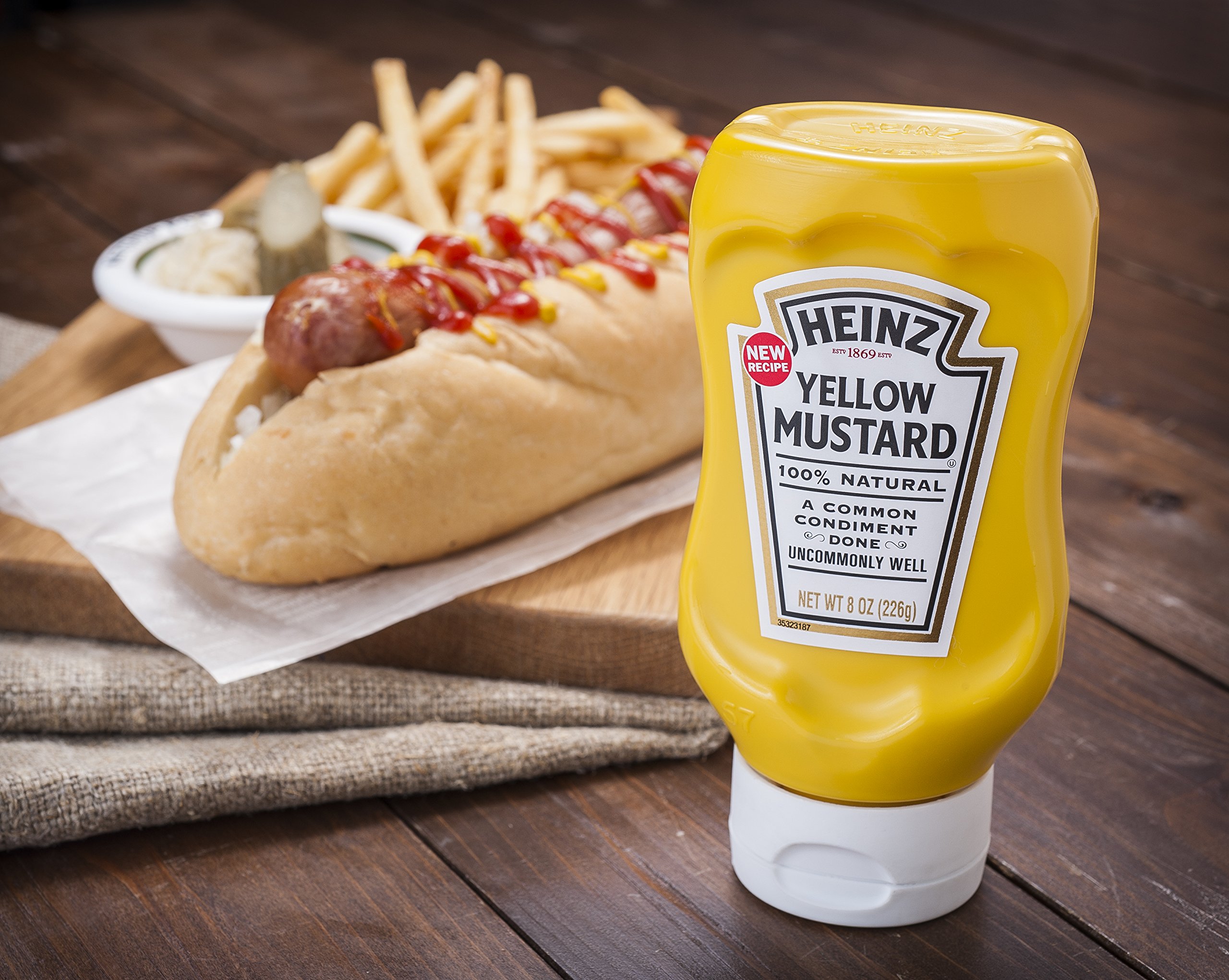 Amazon | ハインツ イエローマスタード 逆さボトル 226g | HEINZ