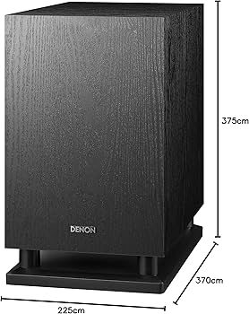 Amazon.co.jp: デノン Denon DSW-37 最大出力100W(PEAK)で迫力の重低音