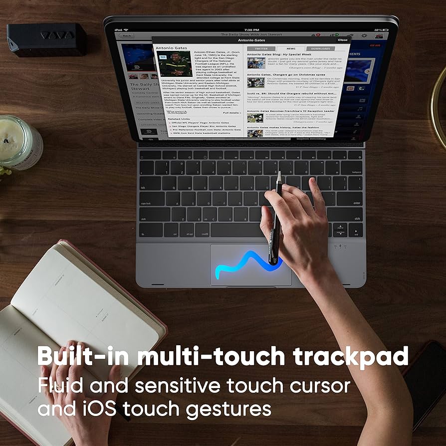Amazon.com: doqo Keyboard case for iPad Air 13 (M2) 2024 and iPad