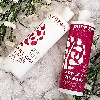 Amazon.com : Purezero Apple Cider Vinegar Detoxifying Shampoo, 12