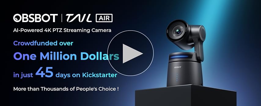 Amazon.com: OBSBOT Tail Air & Smart Remote Combo, Streaming Camera