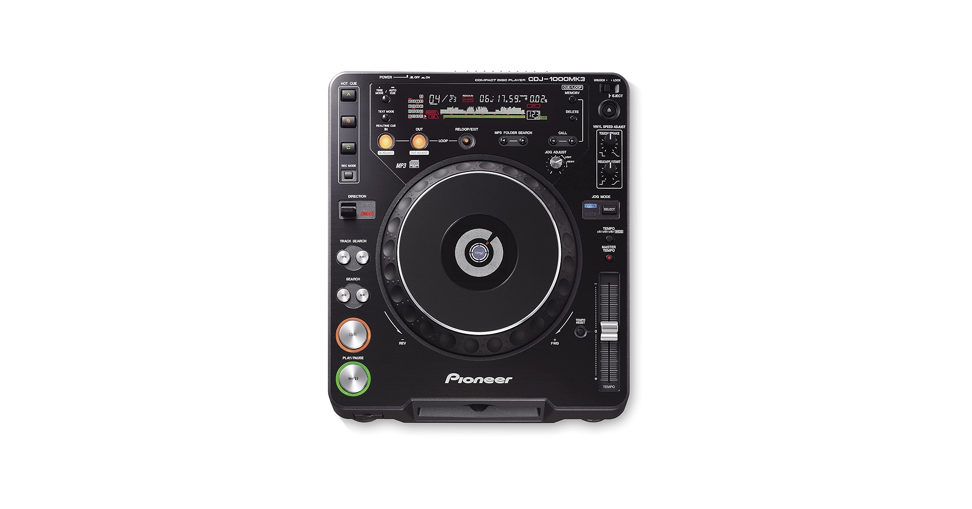 Amazon.com: Pioneer CDJ-1000MK3 Digital Vinyl Turntable : Musical